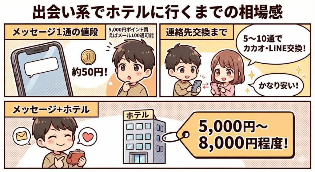 出会い系でホテルに行くまでの相場感